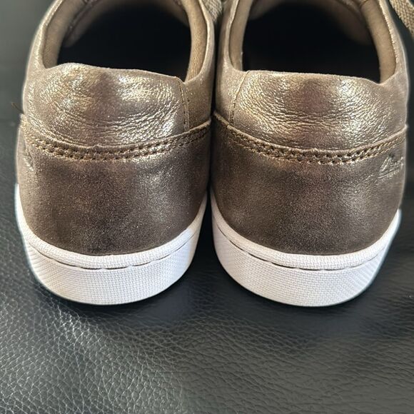 Collection by Clarks Pawley Rilee Metallic Leather Sneakers - Picture 6 of 6